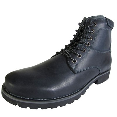 Steve Madden Mens Crosserr Lace Up Boot Shoe, Black Leather, US 7.5