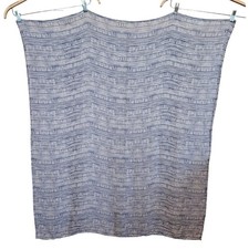 Aden  Anais Swaddle Blanket Bamboo Muslin Blue White Stripe Baby