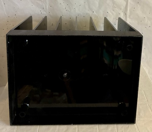 Vintage Wood Grain Black Plastic Office Divider Rack File Organizer Medium Size - Picture 7 of 10