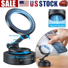 Magnetic Charging Vacuum Suction Cup Car Phone Holder 360  Adjustable Mount
