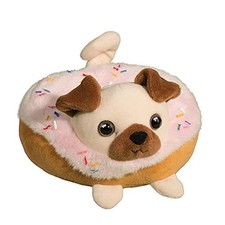 Douglas Cuddle Pug Dog Donut Macaroon Plush Stuffed Animal Toy 4725