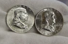 (2) 1962 US Franklin Halves 50c Nice Uncs...