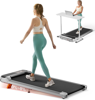 Abonow Walking Pad, under Desk Treadmill with Incline for Home Office 2.5HP Port