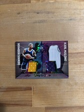2025 Leaf Glory of the Game Dennis Rodman Karl Malone /12 GAME USED Dual Patch