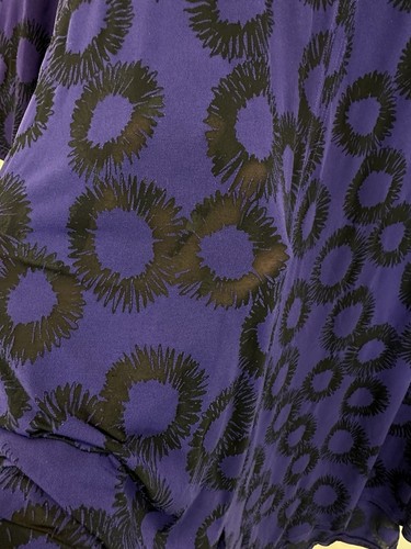 TS Taking Shape Midi Dress Women XXS (AU 12) Purple Sheer Circle Pattern - Picture 7 of 10