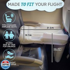 Toddler Airplane Bed - Inflatable Baby Airplane Bed for Toddler with Safety B...