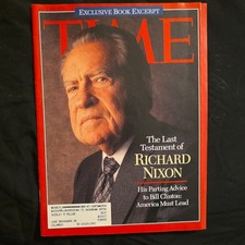 Time Magazine The Last Testament Of Richard Nixon July 1994 Collectible