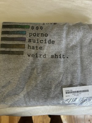 Supreme Chart Tee SS18T26 Heather Grey Graphic Print Preshrunk