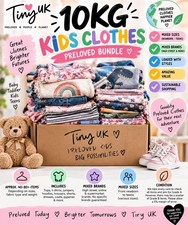 10KG Kids Clothes Bundle Job Lot Mixed Sizes Brands Preloved Reseller Grade A