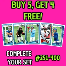 2025 Panini Donruss 🏈 BASE #251-400 w/ Rated Rookies You Pick & Complete a Set!