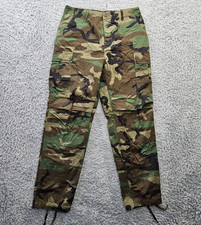 Miltary Combat Pants Cargo Propper Vintage 1989 New Old Stock Med Long Woodland