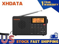 Portable Radio XHDATA D-109 FM LW MW SW Bluetooth MP3 Shortwave Global Band NEW