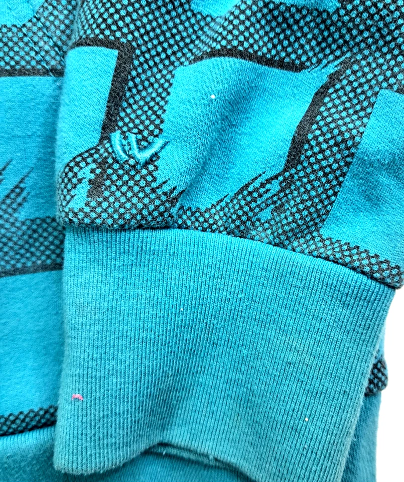 Moletom Y2K Shaun branco meninos/jovens L zíper completo geométrico com capuz snowboard - Imagem 2 de 4