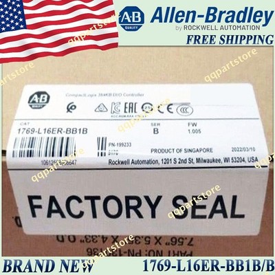 New in Box 1769-L16ER-BB1B/B AB CompactLogix 384KB DI/O Controller US