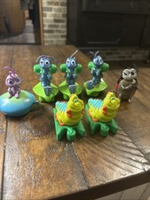 VTG 1998 Disney/Pixar Bugs Life McDonald s Happy Meal Toys Lot Of 7