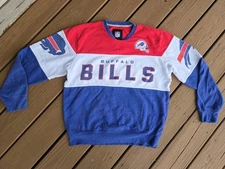Buffalo Bills NFL Jersey Sweatshirt Mens Medium Colorblock G-III Apparel