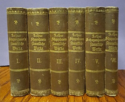 Arthur Schopenhauer Sämtliche Werke Complete 6 Volume Set German Philosophy HC