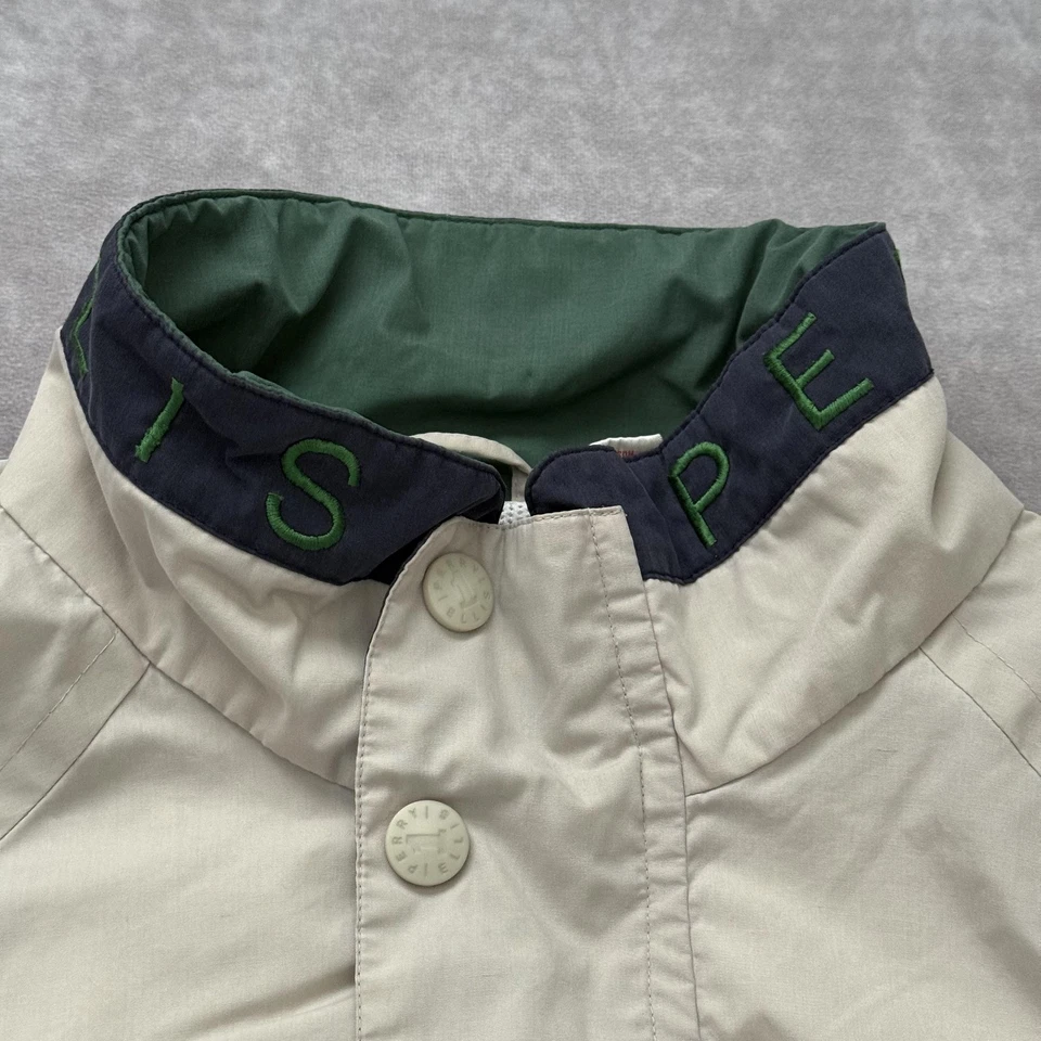 Chaqueta De Colección Perry Ellis America Para Hombre L Bordado Logo Navegación Foto 4 de 4