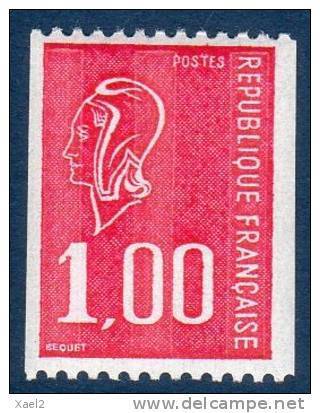 Marianne de Béquet 1F rouge gravé provenant de roulette - YT 1895.a - N° rouge a - Imagen 1 de 1