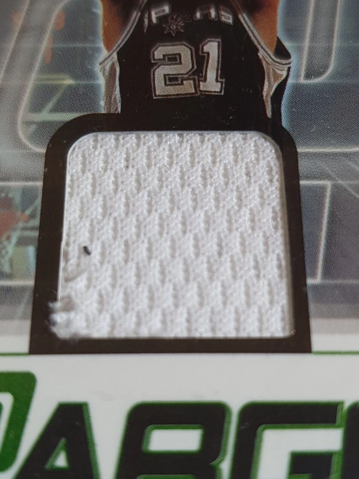 2004 Fleer Genuine Tim Duncan #PATCH Game Worn Jerseys - Ready to Grade - Image 2 of 3