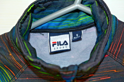 Fila Sport Womens Rainbow Performance Running 1/4 Zip High Neck Jacket Top UK S - Picture 3 of 7