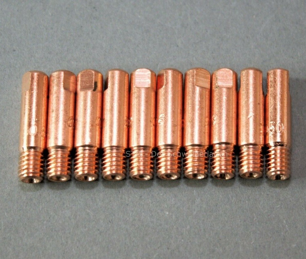10x Stromkontaktdüsen 1,2mm 10 Stück MB15 M6 MG MAG Sptzen Düsen MB14