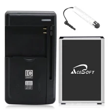 Long Life AceSoft 2570mAh Battery + Universal Charger for LG Treasure LTE L52VL