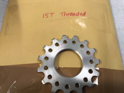 Hugi  15 t Threaded Cog Cassette NEW / NOS- Vintage