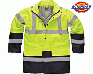 Hi-Vis Two Tone Vest Yellow DICKIES-WORKWEAR Navy Medium Hi-Vis Two Tone Vest Yellow DICKIES-WORKWEAR Navy Medium