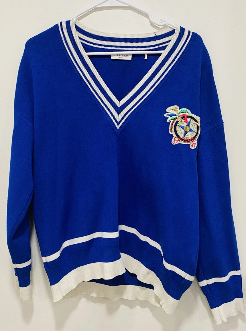 Sandro blue sweater sale