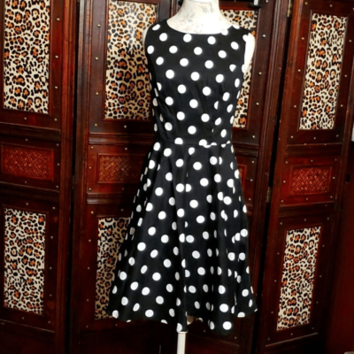 Grace Karin Black \u0026 White Polka Dot Dress, NWOT | eBay