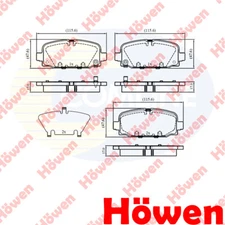 Fits Jeep Compass 2017- 1.4 1.6 CRD 2.0 D Brake Pads Set Rear Howen K68353597AA