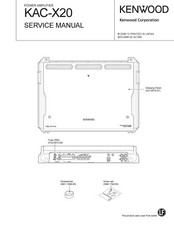 Service Manuel D'Instructions