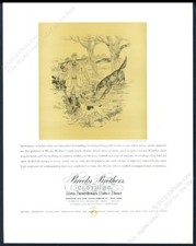 1937 Paul Brown pointer Irish Setter art Brooks Brothers vintage print ad