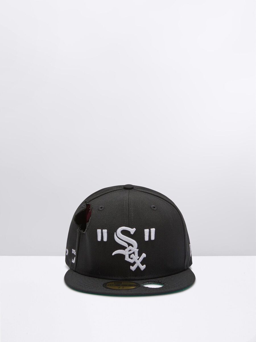 New Era x Off White MLB Chicago White Sox 59 Fifty Cap Black New Era x Off White MLB Chicago White Sox 59 Fifty Cap Black