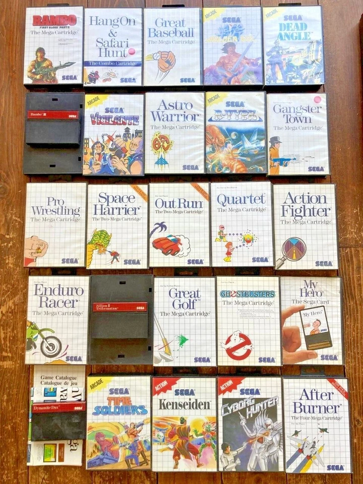 SEGA Master System Console MEGA BUNDLE 26 GAMES 4 Controller no RF or Power Cord - Image 2 of 4