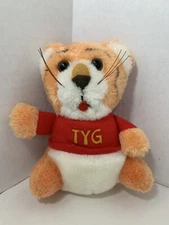 Hallmark 1981 Shirt Tales Tyg vintage plush tiger red t-shirt