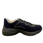 Baskets rythmées homme GUCCI GG Supreme Maxi BLEU gris 12 neuves   US 12,5 