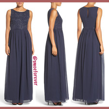 NEW Adrianna Papell Embellished Bodice Sleeveless Chiffon Gown [SZ 14 ] #M645