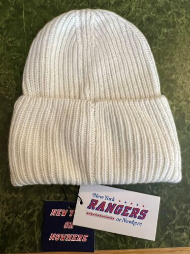 NY RANGERS SOMBRERO DE PUNTO NEW YORK OR NOWHERE NYON GORRA DE INVIERNO GORRO MSG NHL HOCKEY - Imagen 3 de 3