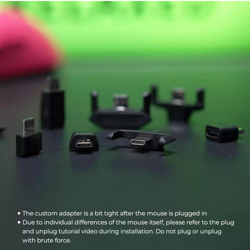 Wireless Mouse Adapter Micro USB to Type-C for Logitech/ Razer G502 G903 G703 - 第 2/14 張圖片