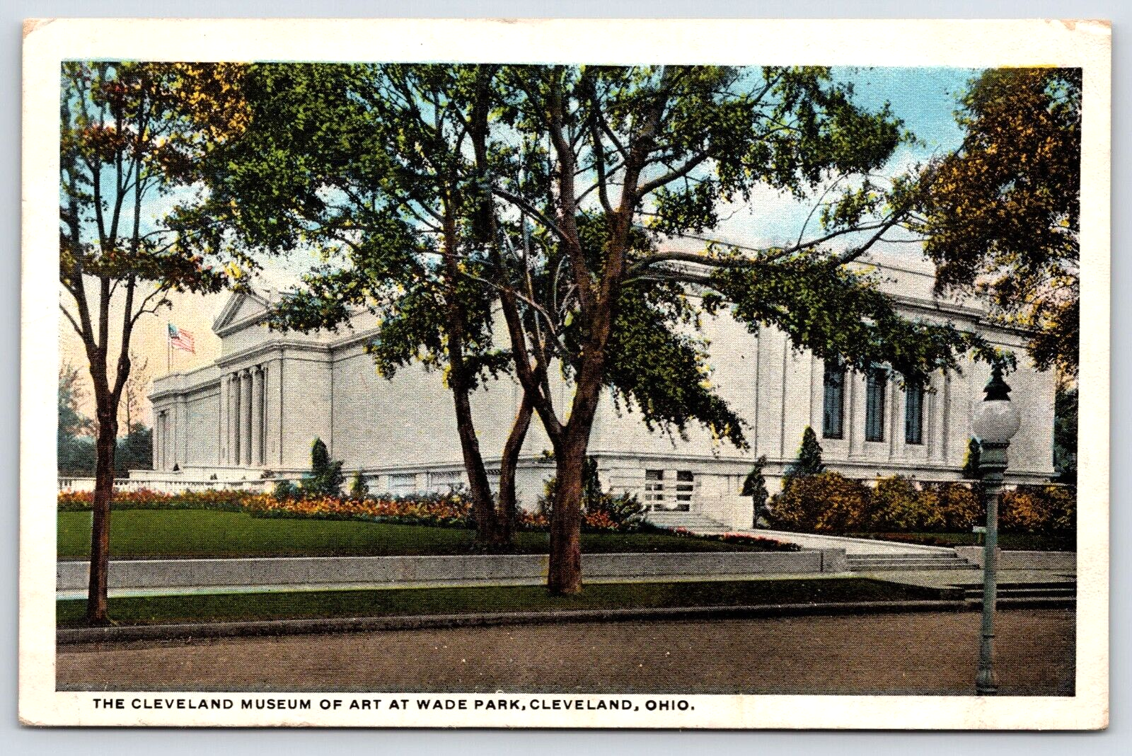 Original Old Vintage Postcard Museum Of Art Wade Park Cleveland Ohio USA 1921