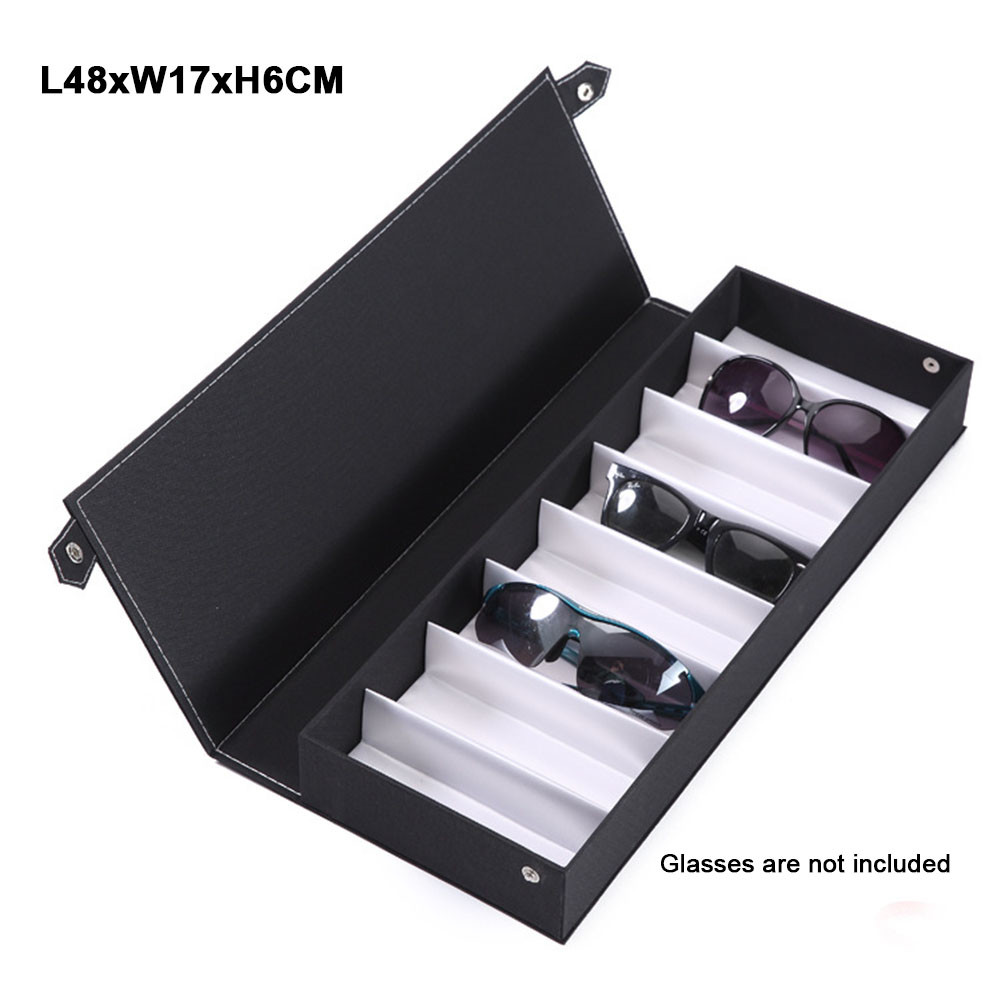Grids Glasses Jewelry Storage Case Sunglasses Organiser Box