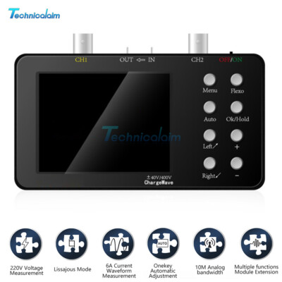 Dual Channel Digital Oscilloscope 220V 6A 10MHZ Signal Generator 3.2 inch LCD