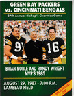 GREEN BAY PACKERS Aug 29, 1987 BISHOP'S CHARITIES GAME DAY PROGRAM 3 TICKETS B29 — photo 1