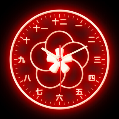 25ck1024 Japanese Kanji Cherry Blossom Home Décor Flexible Neon