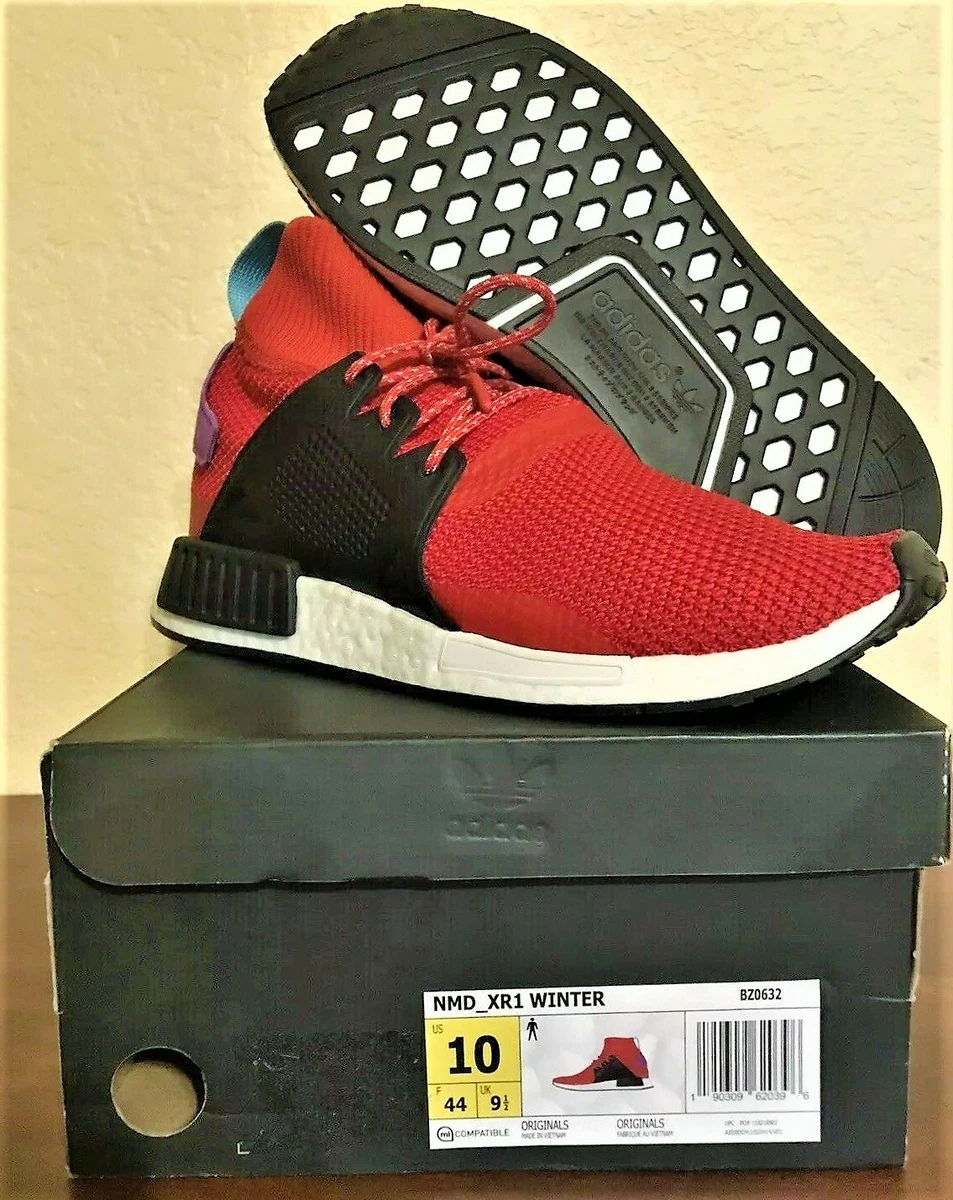 Wade supplere venlige Adidas BZ0632 Nmd XR1 Winter Scarlet Red Boost Men&#039;s Running Shoes 10M  - NEW | eBay