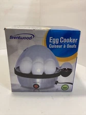 New Brentwood egg cooker 400 watt auto shut off with buzzer removable trays
