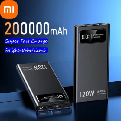Xiaomi Power Bank 200000mAh 120W Super Fast Charging Ultralarge Capacity