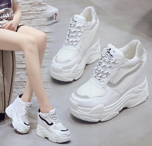 platform lace up trainers